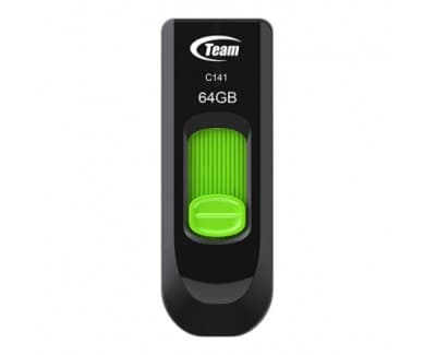 Team Group C145 USB flash drive 64 GB USB Type-A 3.2 Gen 1 (3.1 Gen 1) Black, Green