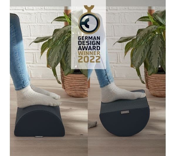 Leitz Ergo Cosy Footrest - Velvet Grey - Image 2