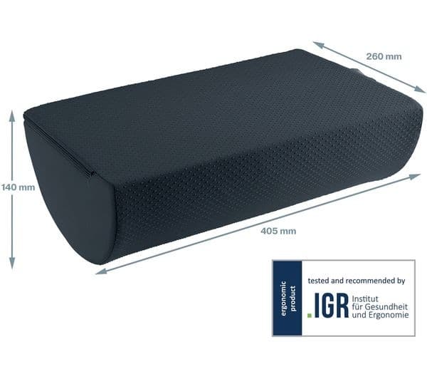 Leitz Ergo Cosy Footrest - Velvet Grey - Image 5