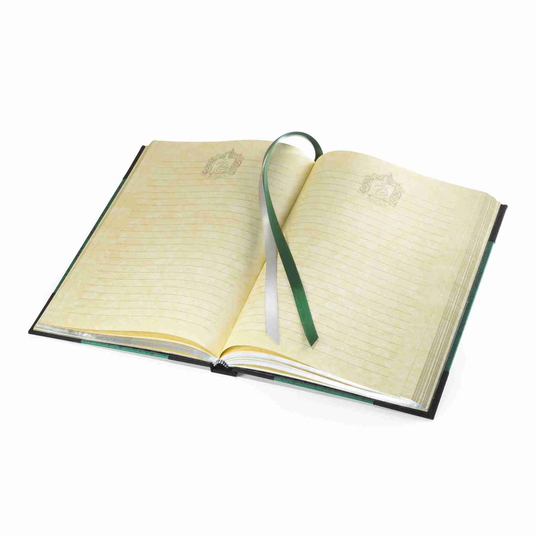 Harry Potter Slytherin House Journal - Hardbound Lined with Gilded Edges and Die Cast Enamelled Crest - Image 2