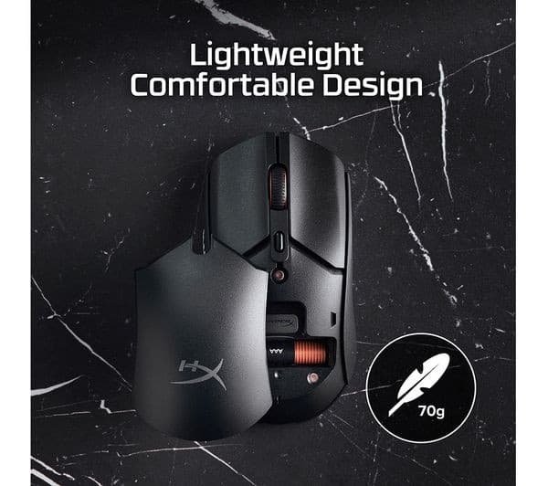 HyperX Pulsefire Haste 2 Core RGB Wireless Gaming Mouse - Black - Image 6