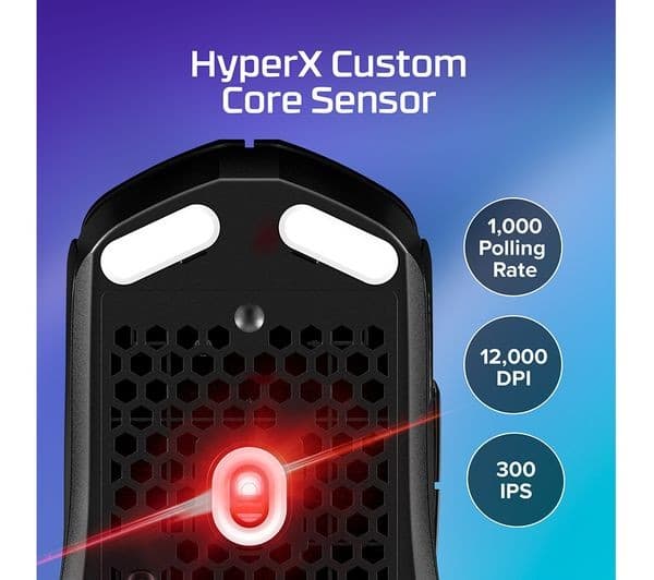 HyperX Pulsefire Haste 2 Core RGB Wireless Gaming Mouse - Black - Image 7