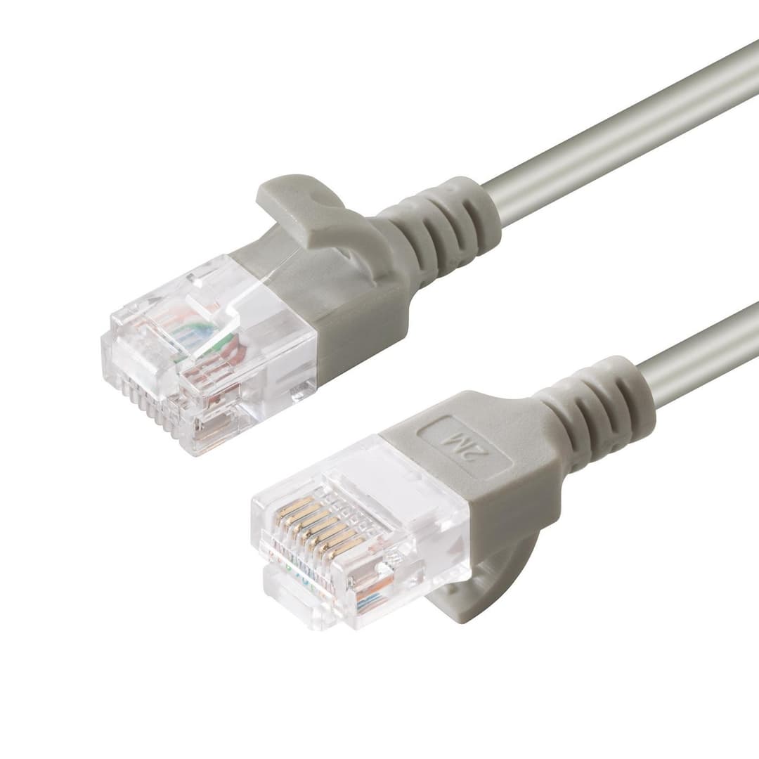 U/UTP CAT6 0.15M Grey Slim - Image 1
