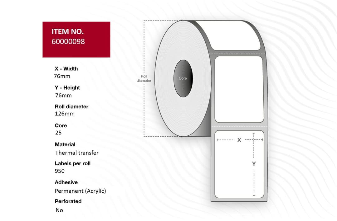 Label 76x76 - Core 25. - Image 1