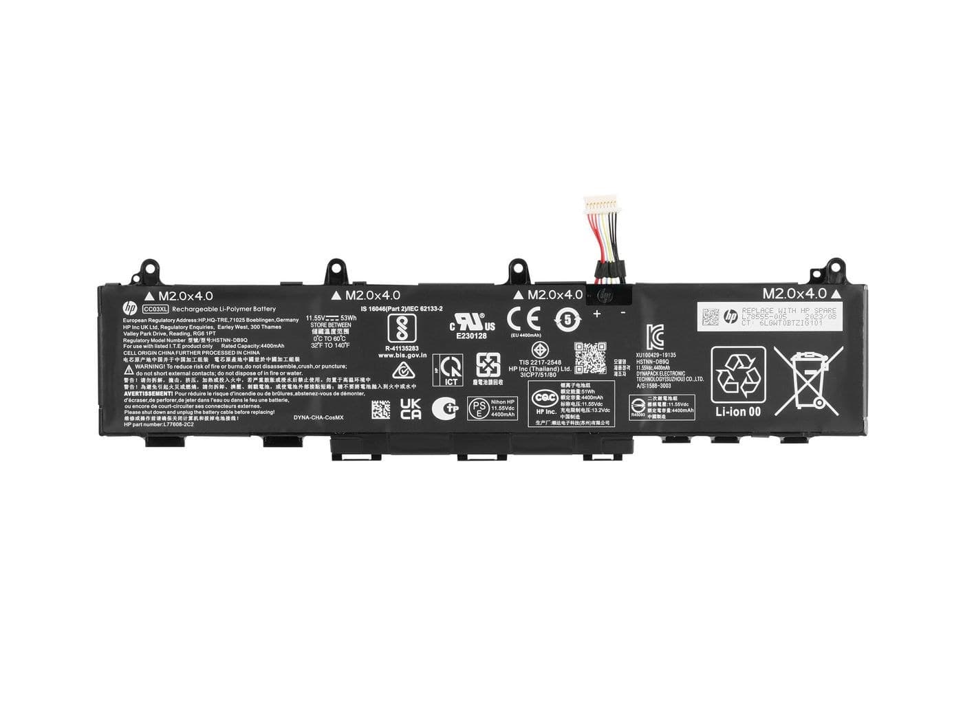 BATT 3C 53Wh 4.59Ah LI