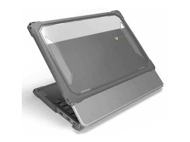MAXCases Extreme Shell-F3 Slide-On Case for Lenovo 300e/100e & 300w/100w G4 Chromebook 11.6" - Grey/Clear - Image 3
