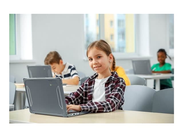 MAXCases Extreme Shell-F3 Slide-On Case for Lenovo 300e/100e & 300w/100w G4 Chromebook 11.6" - Grey/Clear - Image 5