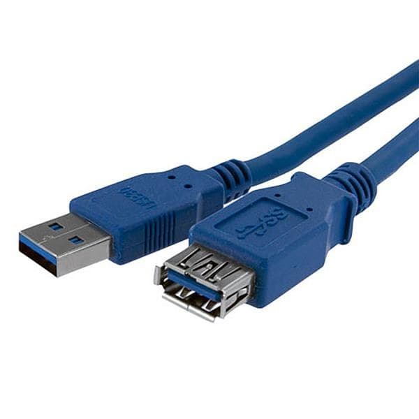 StarTech.com 1m Blue SuperSpeed USB 3.0 Extension Cable A to A - M/F - Image 1