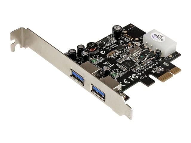 StarTech.com 2 Port PCI Express (PCIe) SuperSpeed USB 3.0 Card Adapter with UASP - LP4 Power - Dual Port USB 3 PCIe Controller (PEXUSB3S25) - USB adapter - PCI Express x1 - USB 3.0 x 2 - Image 6