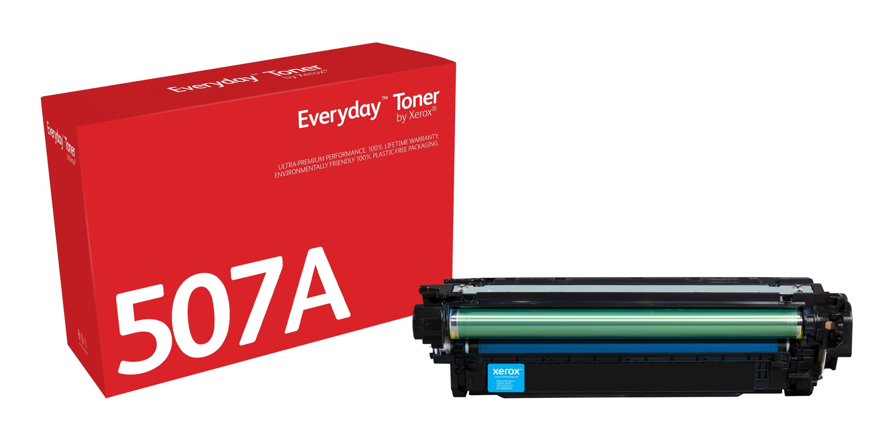 Everyday™ Cyan Toner by Xerox compatible with HP 507A (CE401A), Standard capacity