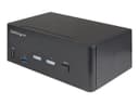 StarTech SV231DHU34K6 2-Port Dual Monitor HDMI KVM Switch 4K 60Hz HDR with 2-Port USB 3.0 Hub - Black thumbnail 1