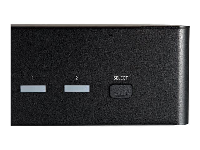 StarTech SV231DHU34K6 2-Port Dual Monitor HDMI KVM Switch 4K 60Hz HDR with 2-Port USB 3.0 Hub - Black - Image 4