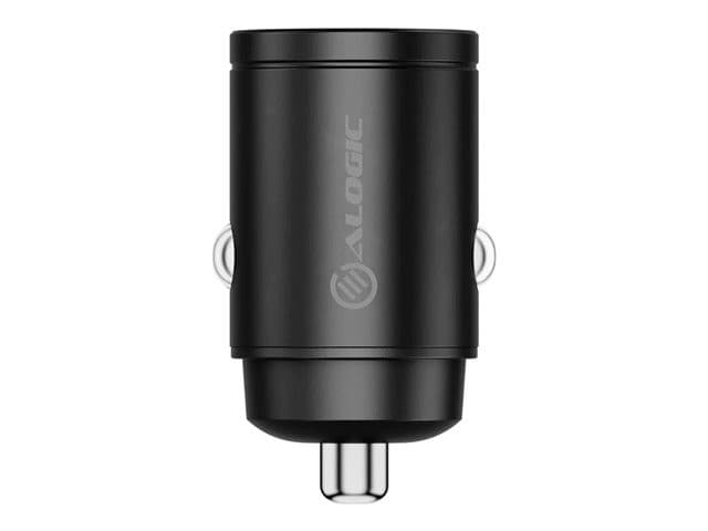ALOGIC Rapid Power Mini 30W Car Charger 2x USB-C Space Grey (CRCC30) - Image 1