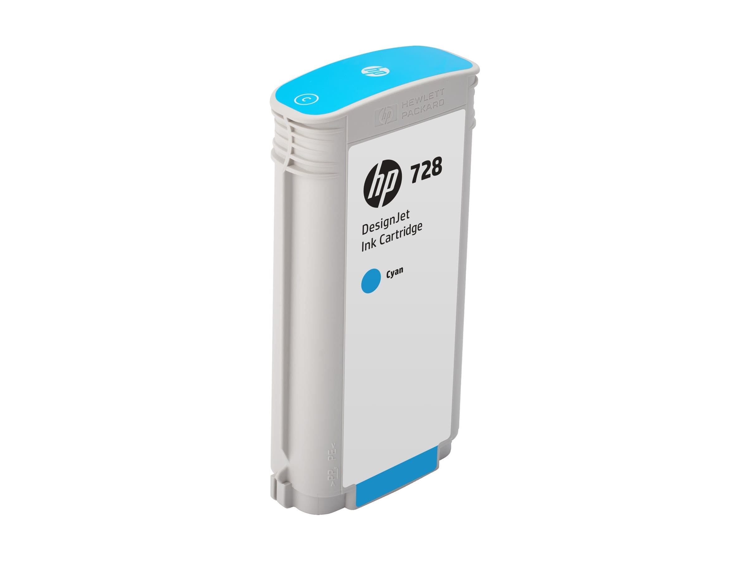 HP 728 Original DesignJet Ink Cartridge 130ml - Cyan