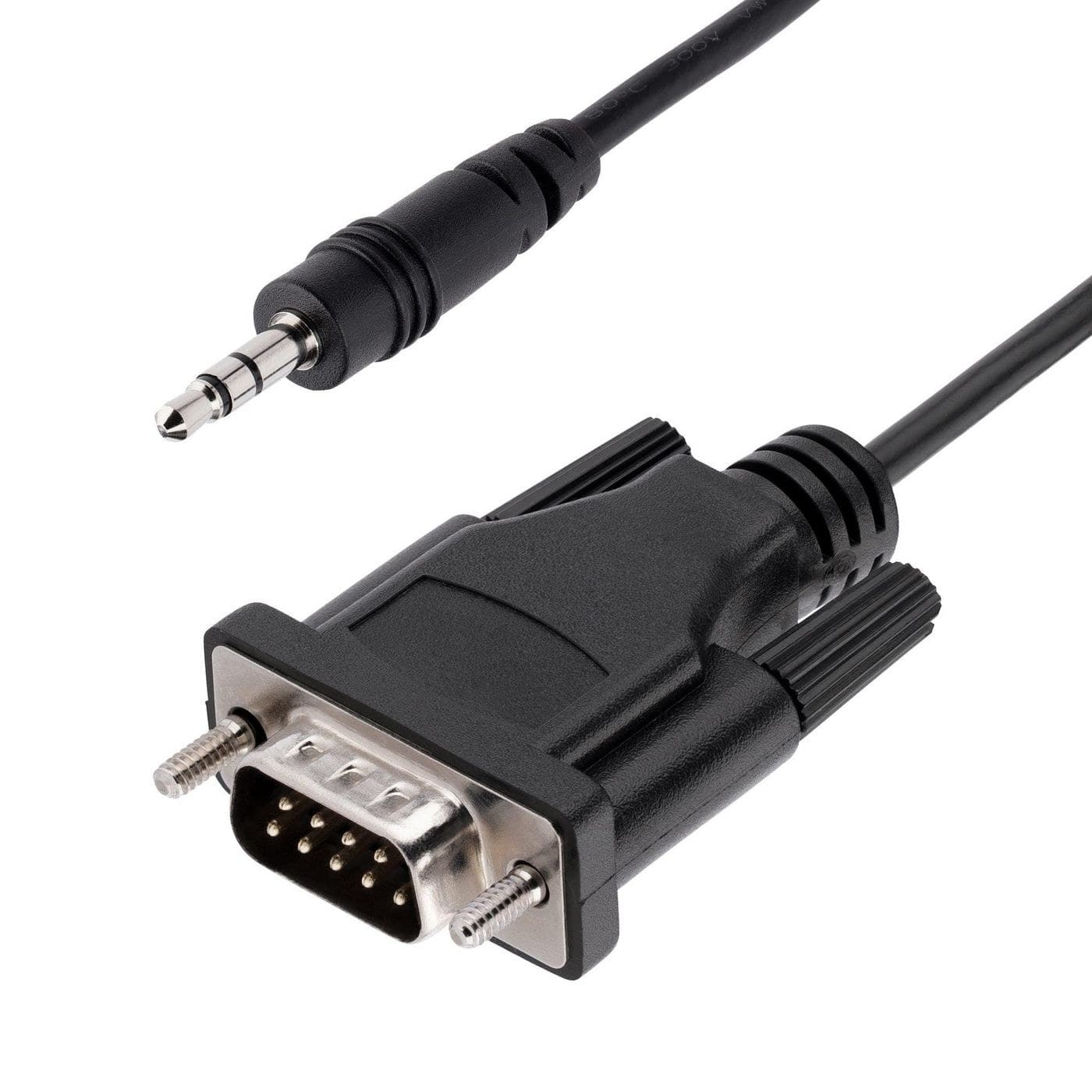StarTech.com 3ft (1m) DB9 to 3.5mm Serial Cable - RS232 DB9 Male to 3.5mm Male, Black (9M351M-RS232-CABLE)