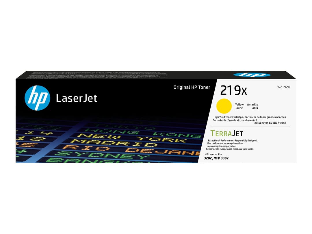 HP 219X - High Yield - yellow - original - LaserJet - toner cartridge (W2192X) - Image 1