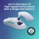 HyperX Pulsefire Haste 2 Core RGB Wireless Gaming Mouse - White thumbnail 3