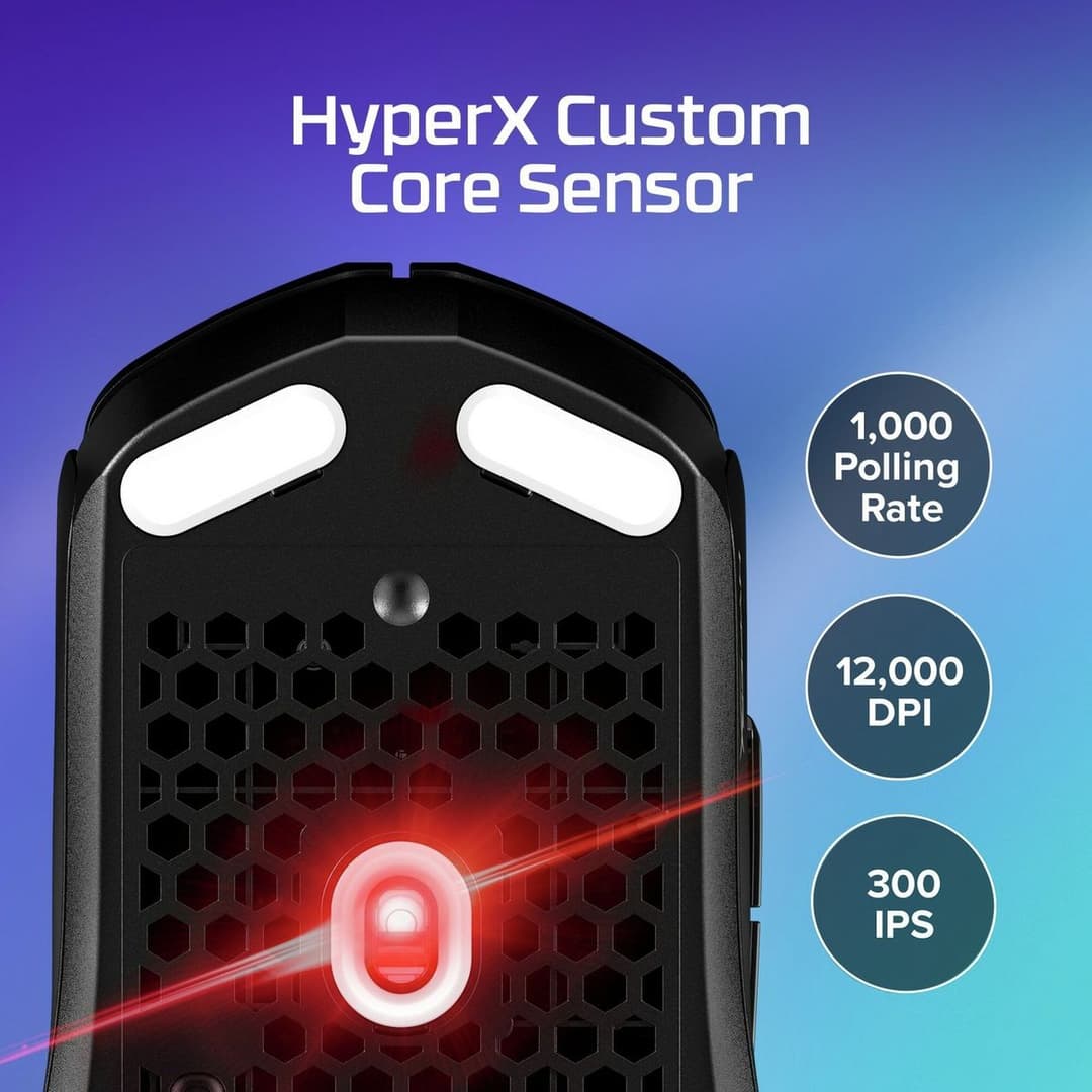 HyperX Pulsefire Haste 2 Core RGB Wireless Gaming Mouse - White - Image 8