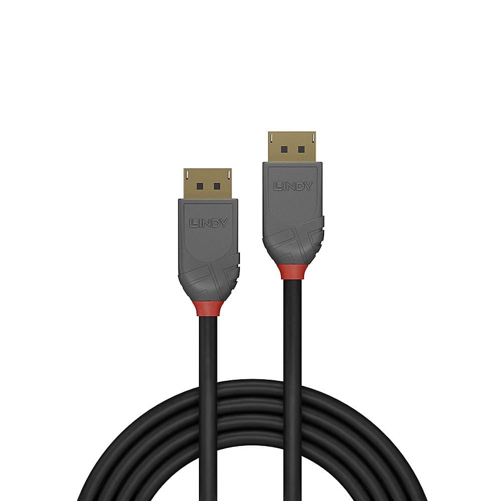 Lindy 5m DisplayPort 1.4 Cable, Anthra Line - Image 2