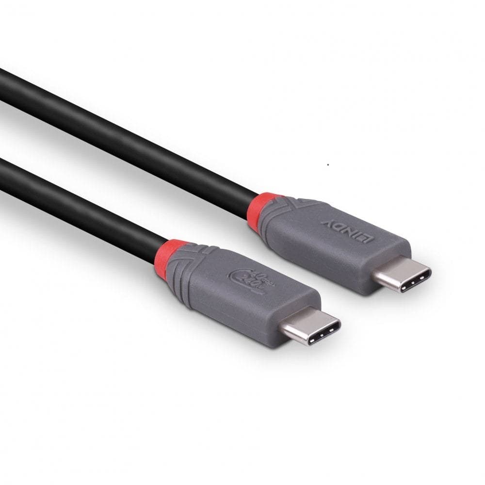 Lindy 2m USB4 Type C to C Cable 40Gbps 8K60 240W PD, Anthra Line - Image 3