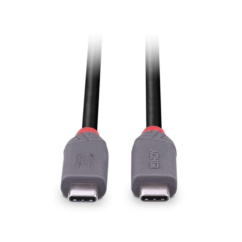 Lindy 2m USB4 Type C to C Cable 40Gbps 8K60 240W PD, Anthra Line - Image 4