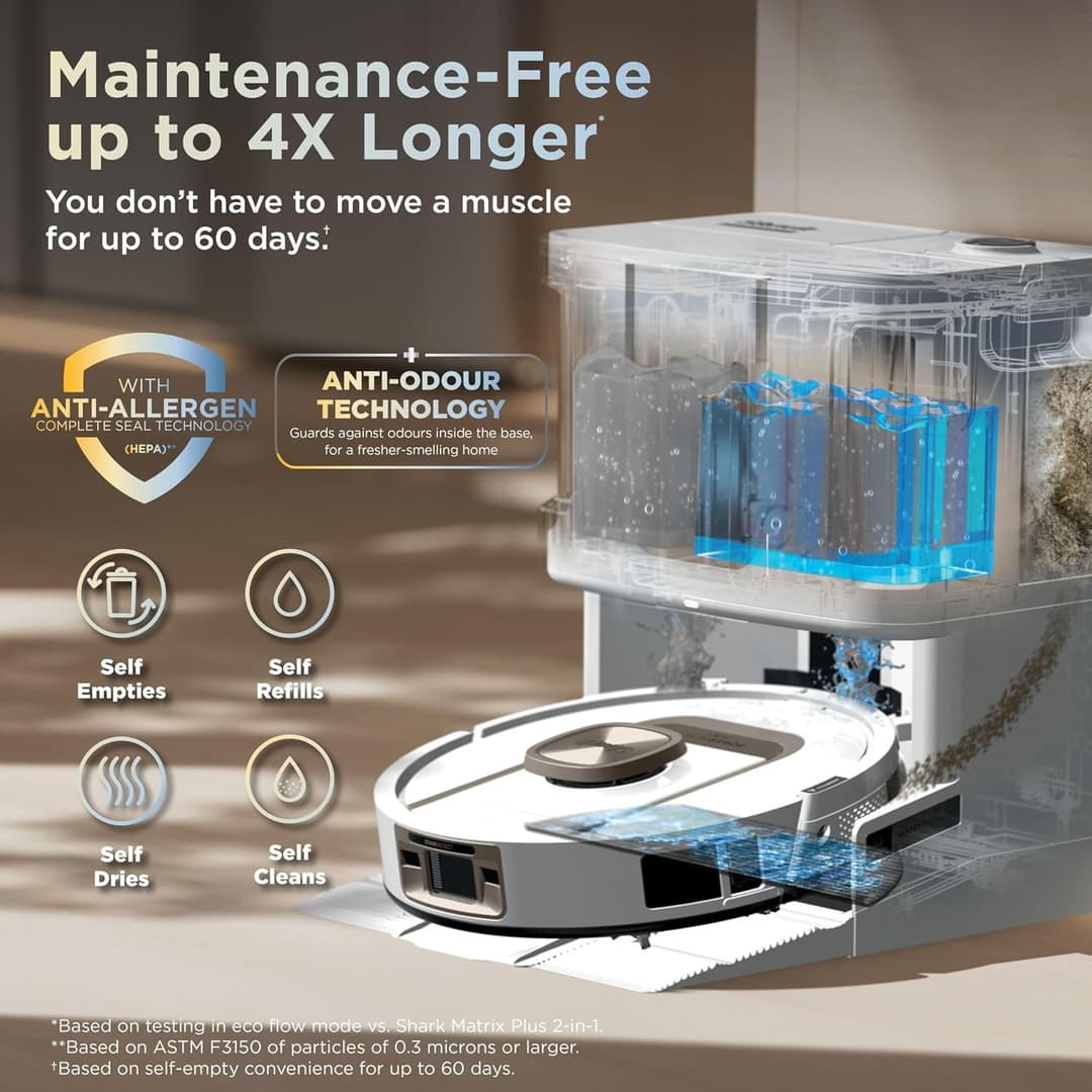 Shark ThermaCharged PowerDetect AV2910XEUKWH Wet & Dry Robot Vacuum Cleaner & Mop - Image 7