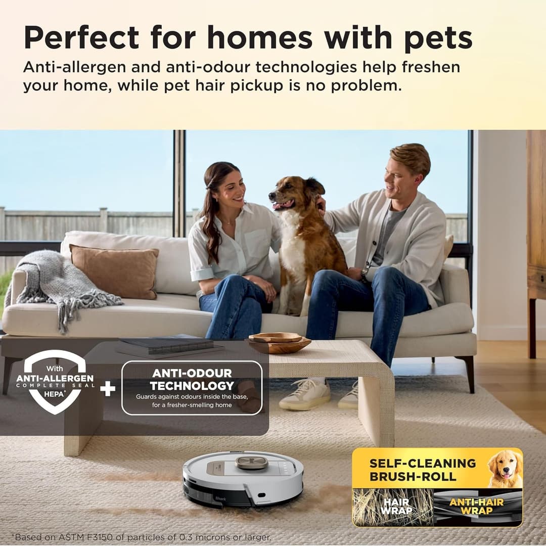Shark ThermaCharged PowerDetect AV2910XEUKWH Wet & Dry Robot Vacuum Cleaner & Mop - Image 10