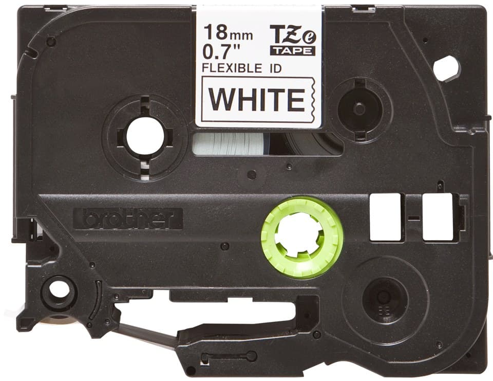 Brother TZe-FX241 Flexible ID Label-Making Tape Black on White 18mm x 8m TZ - Image 2