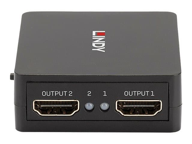 Lindy 38358 Compact 2 Port HDMI 18G Splitter - 1 In 2 Out, 4K 60Hz, HDMI 2.0, HDCP 2.2, USB Powered - Image 3