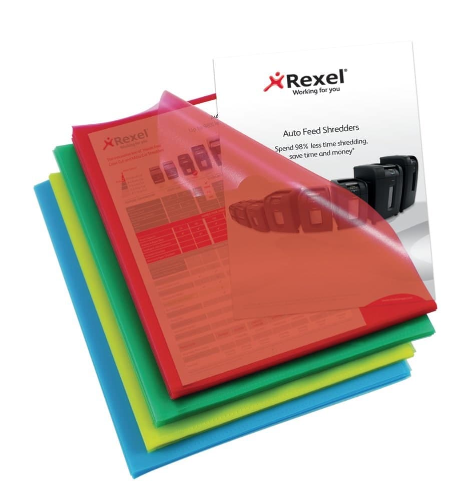 Rexel Cut Flush Folders A4 Assorted (100) - Image 1