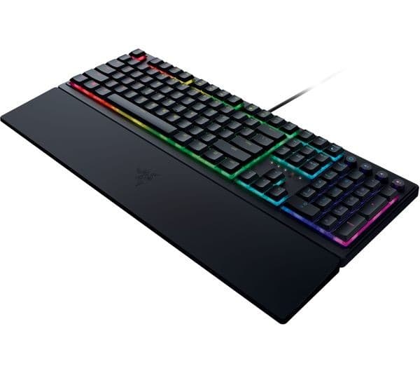 Razer Ornata V3 Low-Profile Mecha-Membrane RGB Gaming Keyboard with Wrist Rest - Black - Image 2