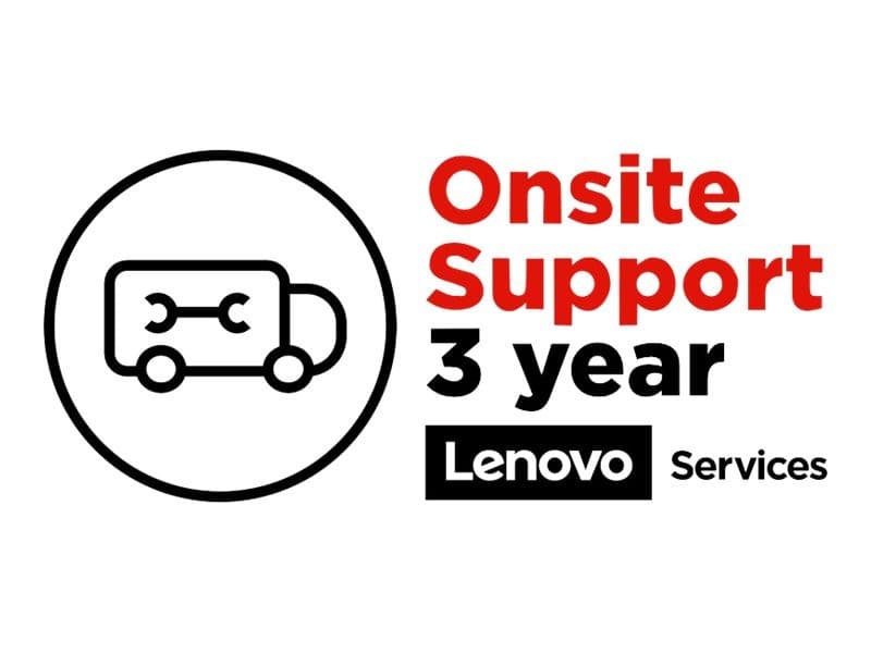 Lenovo Onsite Upgrade - extended service agreement - 3 years - on-site - Image 1