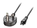 Lindy Power Cable BS 1363 to IEC C5 3m Black thumbnail 1