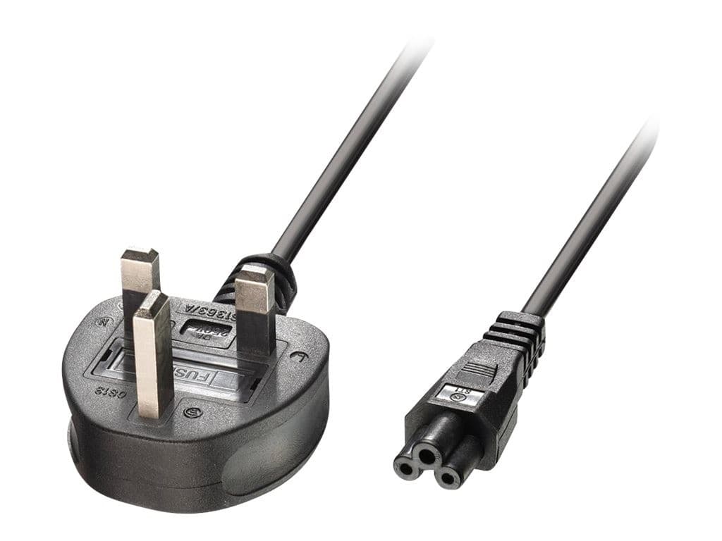 Lindy Power Cable BS 1363 to IEC C5 3m Black