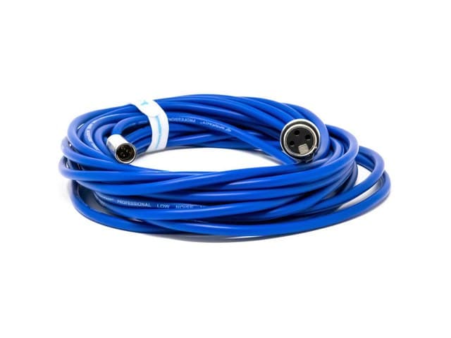 Kondor Blue 25in Mini-XLR Male to XLR Female Audio Cable for Canon C70 and BMPCC 4K/6K - Blue (KB-MINIXLR25)