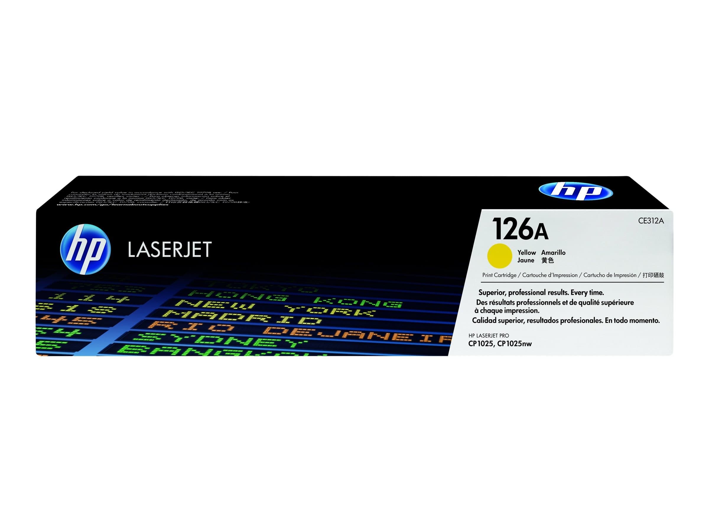 HP 126A Original LaserJet Toner Cartridge (CE312A) for LaserJet Pro CP1025 - Yellow