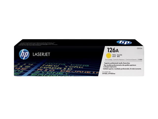 HP 126A Original LaserJet Toner Cartridge (CE312A) for LaserJet Pro CP1025 - Yellow - Image 2
