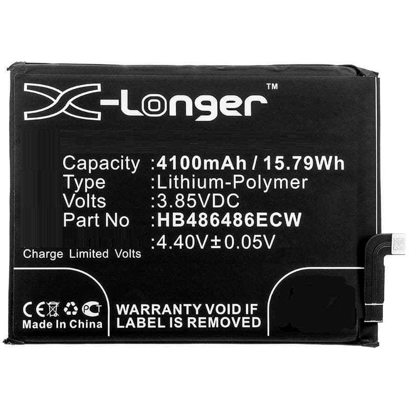 CoreParts Mobile Battery for Huawei Mate 20 Pro 15.79Wh Li-Pol 3.85V 4100mAh Black (HB486486ECW)