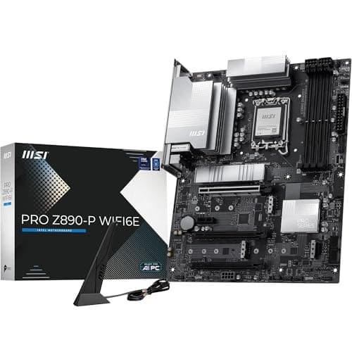 MSI PRO Z890-P WIFI6E Motherboard, ATX - Supports Intel Core Ultra Processors (Series 2), LGA 1851-55A DrMOS, DDR5 Memory Boost (9200+ MT/s OC), PCIe 5.0 x16, M.2 Gen5, Wi-Fi 6E, 5G LAN - Image 2