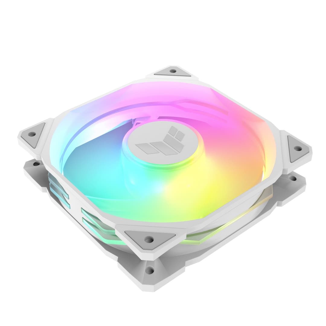 Asus TUF Gaming TR120 ARGB 120mm PWM Case Fan White - 1-Pack - Image 4