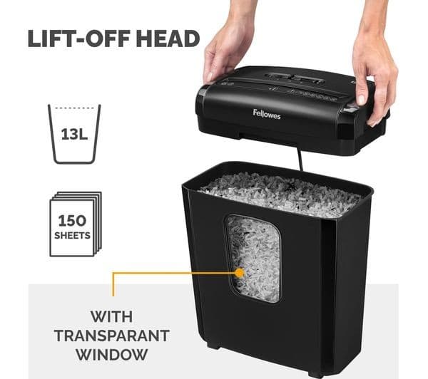 FELLOWES Powershred 6M Micro Cut Paper Shredder - Image 2