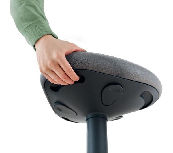 LEITZ Ergo Active Standing Stool with Comfort Seat - Dark Grey - Image 2