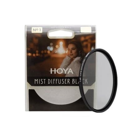 Hoya 55mm Mist Diffuser Black No. 1 Glass Filter [ 1/4 Pro Mist ] - Image 1