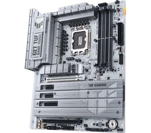 ASUS TUF Gaming Z890-PRO WIFI Intel Z890 LGA1851 DDR5 PCIe 5.0 ATX Motherboard - White - Image 1