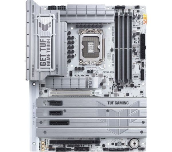 ASUS TUF Gaming Z890-PRO WIFI Intel Z890 LGA1851 DDR5 PCIe 5.0 ATX Motherboard - White - Image 2