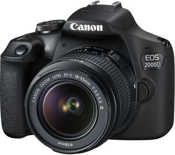Canon EOS 2000D DSLR Camera 18-55mm IS II Lens - Image 4