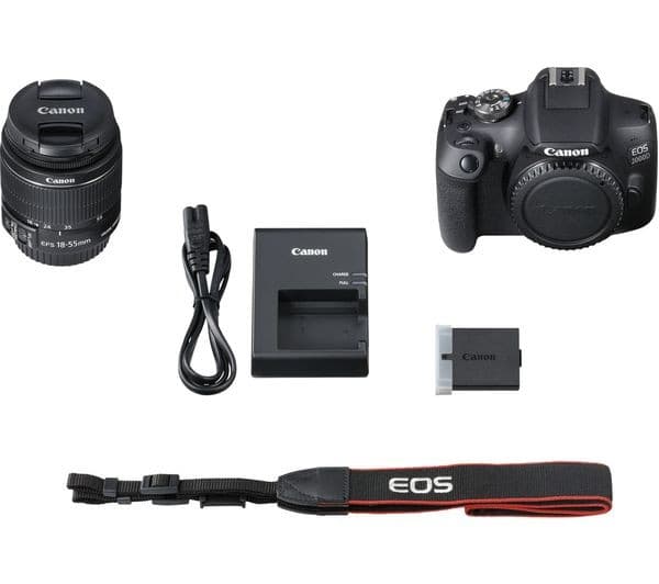 Canon EOS 2000D DSLR Camera 18-55mm IS II Lens - Image 7