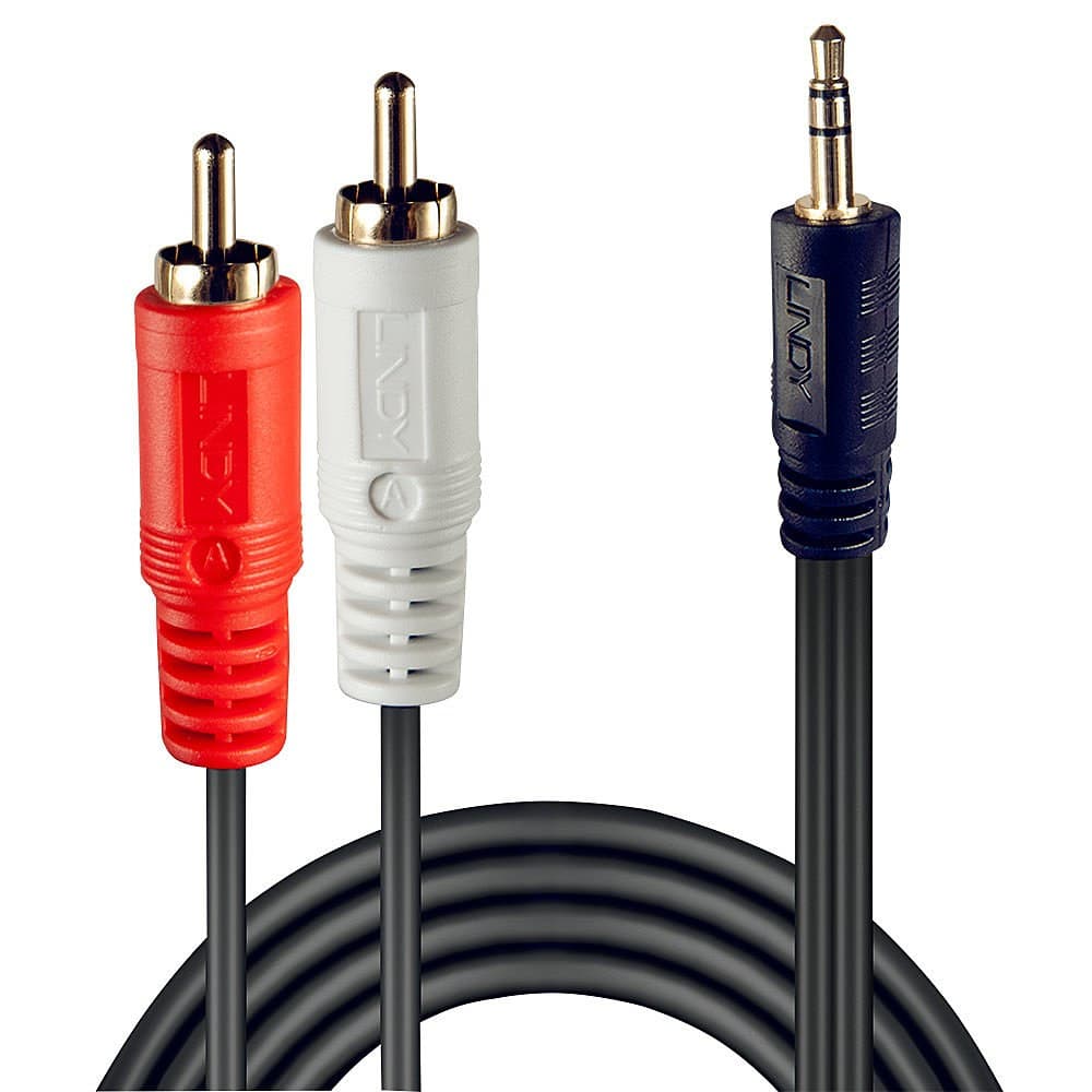Lindy 2m Premium Phono To 3.5mm Cable - Image 2