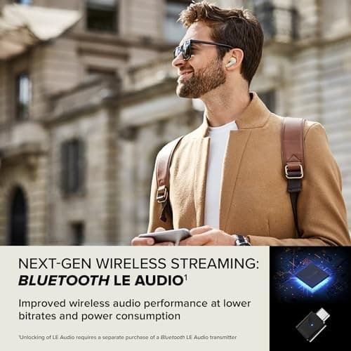 CREATIVE Zen Air Plus Lightweight True Wireless In-ears with Bluetooth LE Audio, Hybrid Active Noise Cancellation, Ambient Mode, Up to 32 Hours Total Playtime, 6 Mics with ENC Technology (Cream) - Image 5