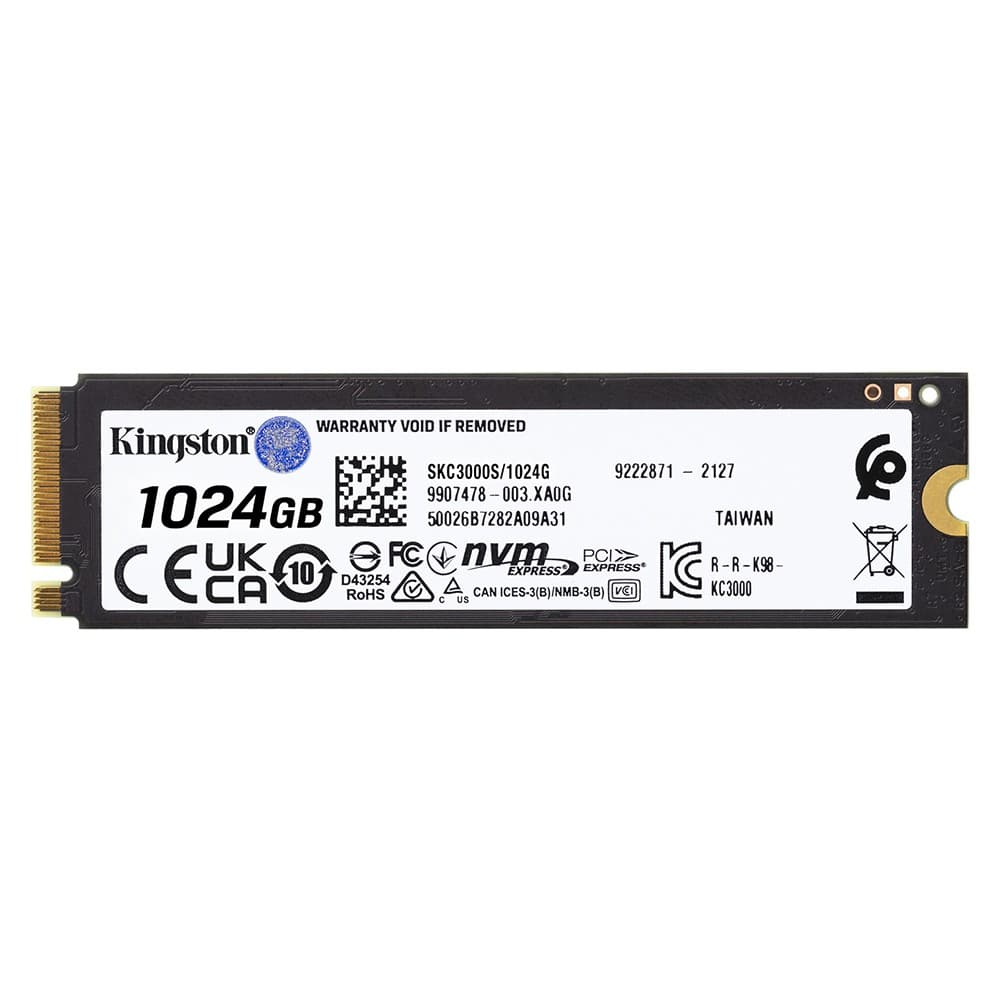 Kingston KC3000 SKC3000S/1024G 1TB M.2 2280 NVMe PCIe 4.0 SSD - Image 3